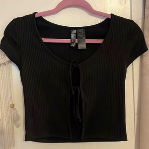 Black Tie front Top